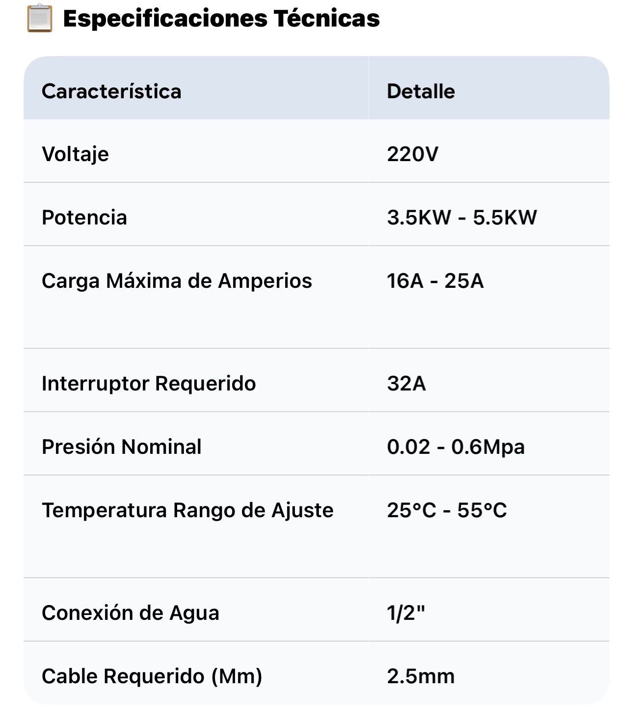 CALENTADOR AGUA INSTANTANEO SIN TANQUE