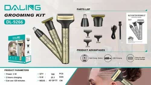 Corta Barba 3 en 1 Daling