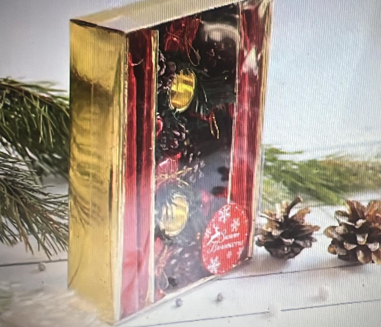 Vela navideño c/ porta velas 4pcs